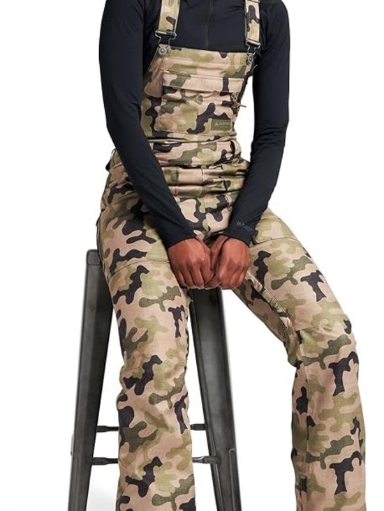 Burton Pants - Burton Avalon Camo Bibs Snowpants Medium Snowboarding Winter